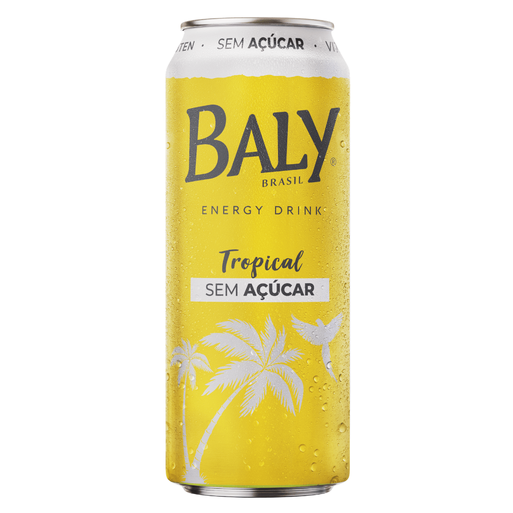 Energético Tropical Zero Açúcar Baly Lata 473ml